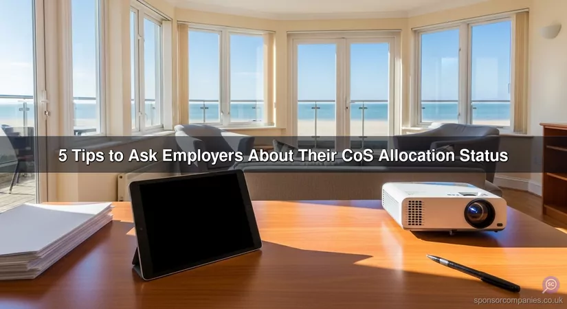 5 Tips to Ask Employers About Their CoS Allocation Status