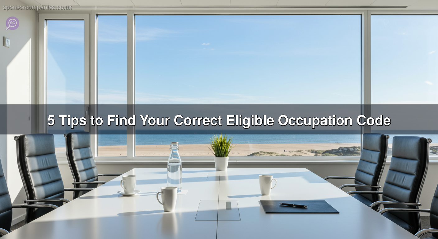 5 Tips to Find Your Correct Eligible Occupation Code