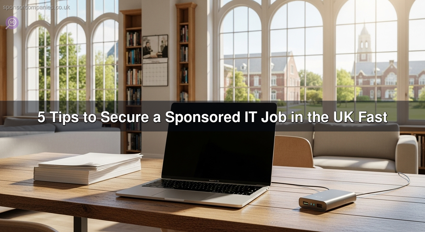 5 Tips to Secure a Sponsored IT Job in the UK Fast