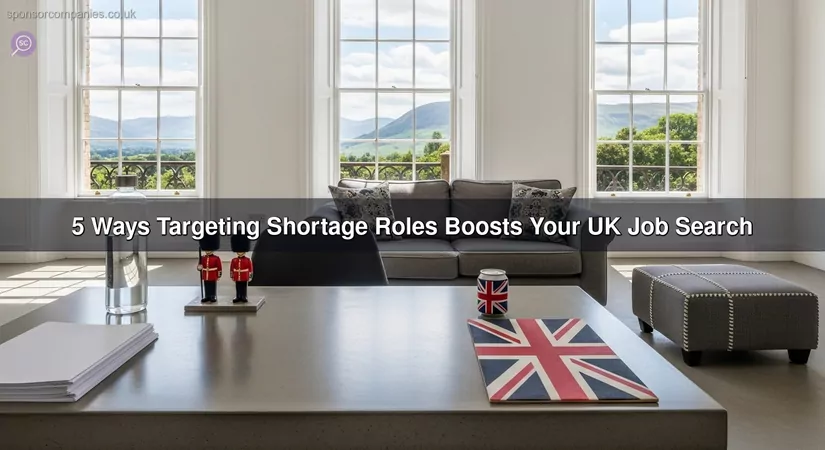 5 Ways Targeting Shortage Roles Boosts Your UK Job Search