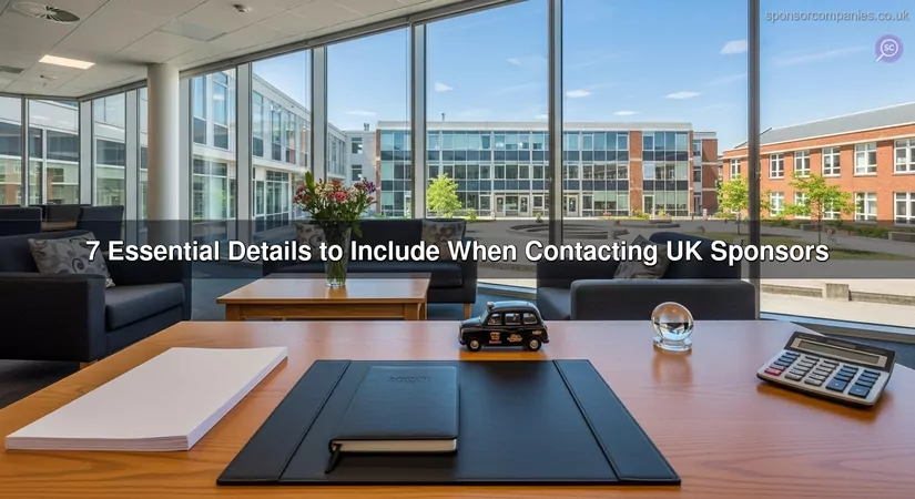7 Essential Details to Include When Contacting UK Sponsors