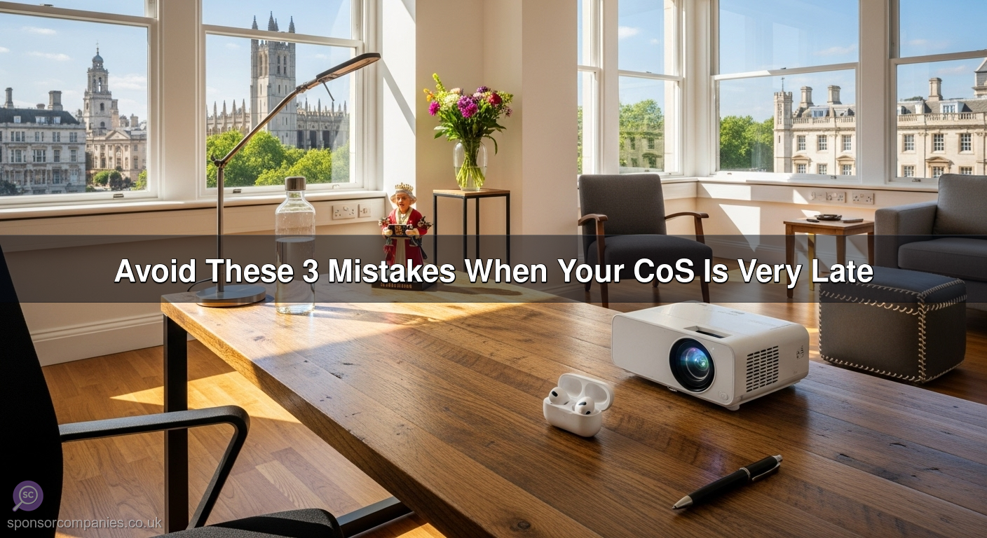 Avoid These 3 Mistakes When Your CoS Is Very Late