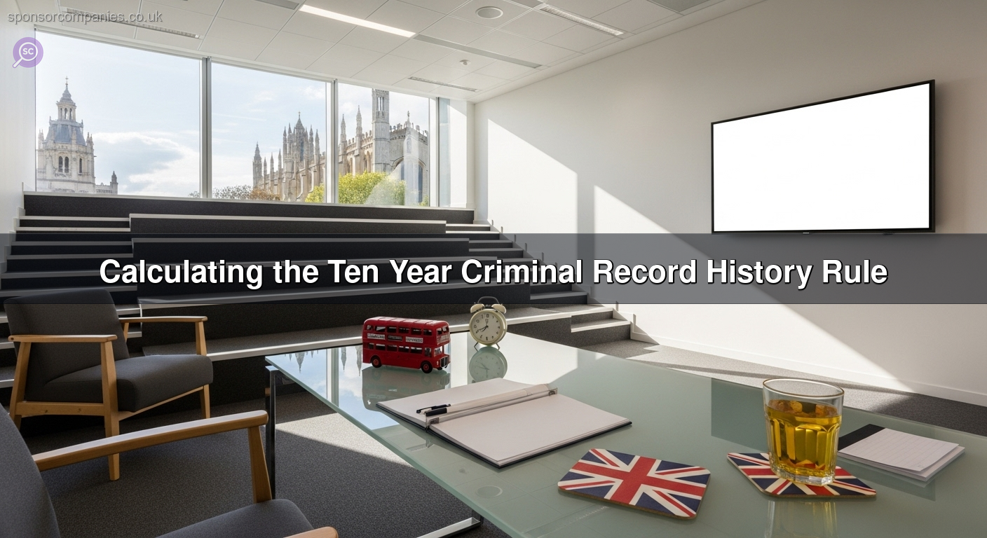 Calculating the Ten Year Criminal Record History Rule