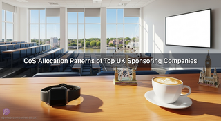 CoS Allocation Patterns of Top UK Sponsoring Companies