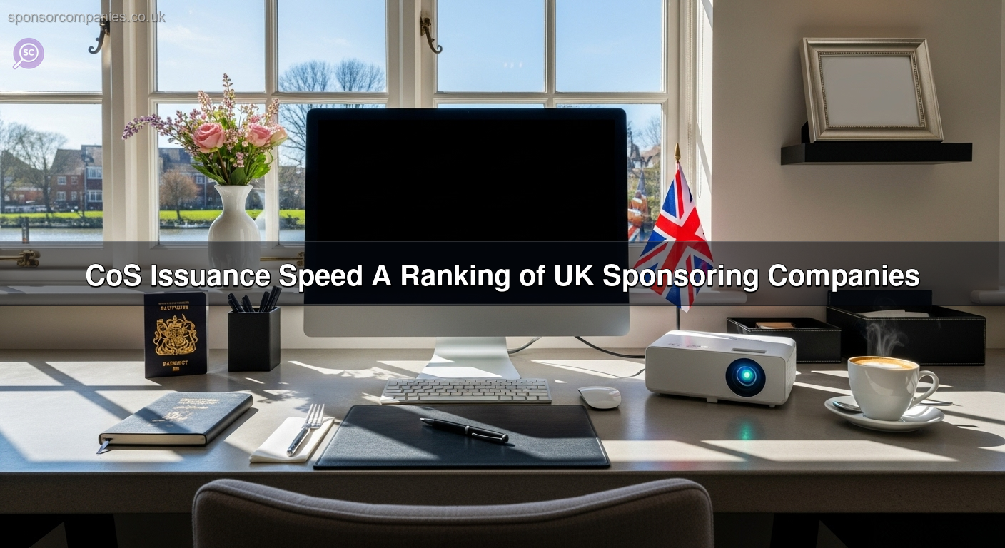 CoS Issuance Speed A Ranking of UK Sponsoring Companies