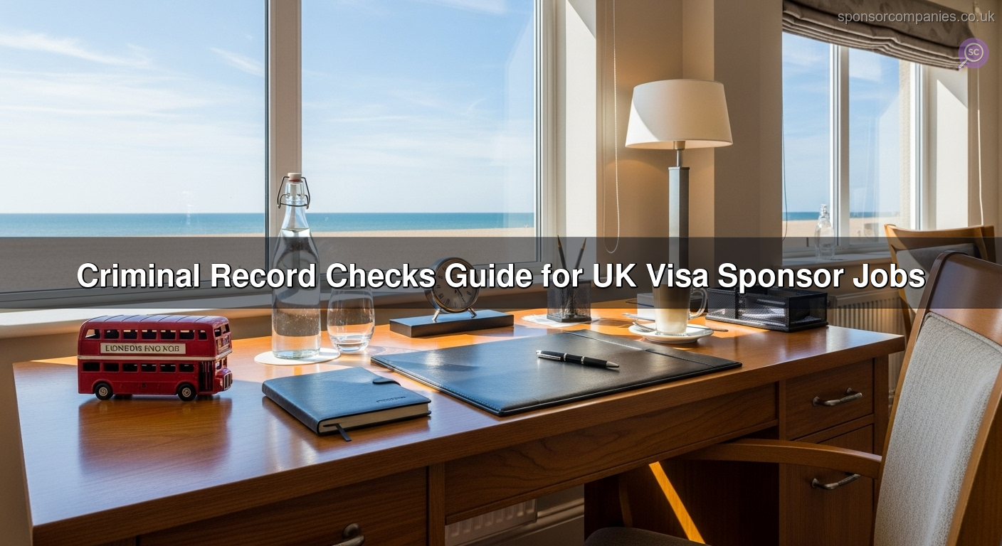 Criminal Record Checks Guide for UK Visa Sponsor Jobs