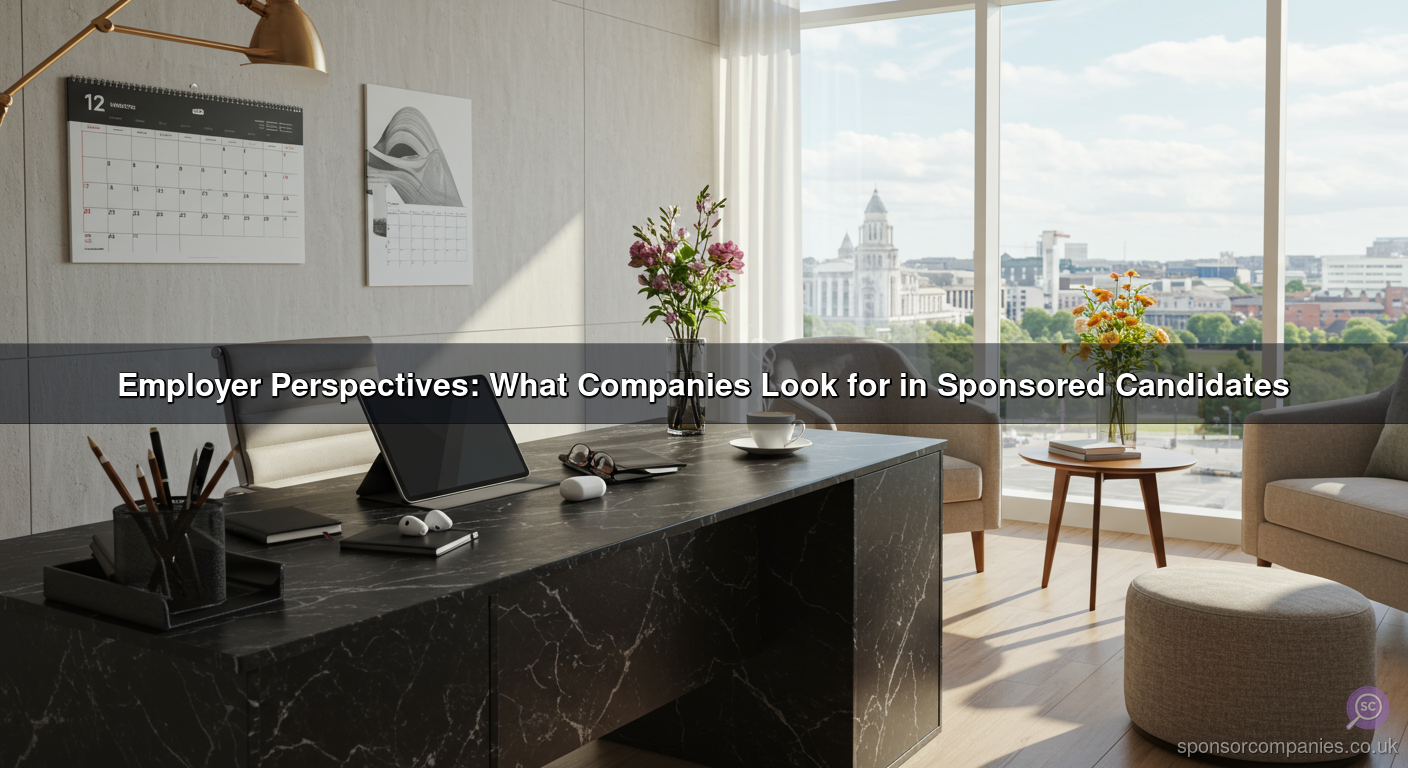 Employer Perspectives: What Companies Look for in Sponsored Candidates Employer Perspectives: What Companies Look for in Sponsored Candidates