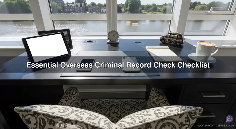 Essential Overseas Criminal Record Check Checklist