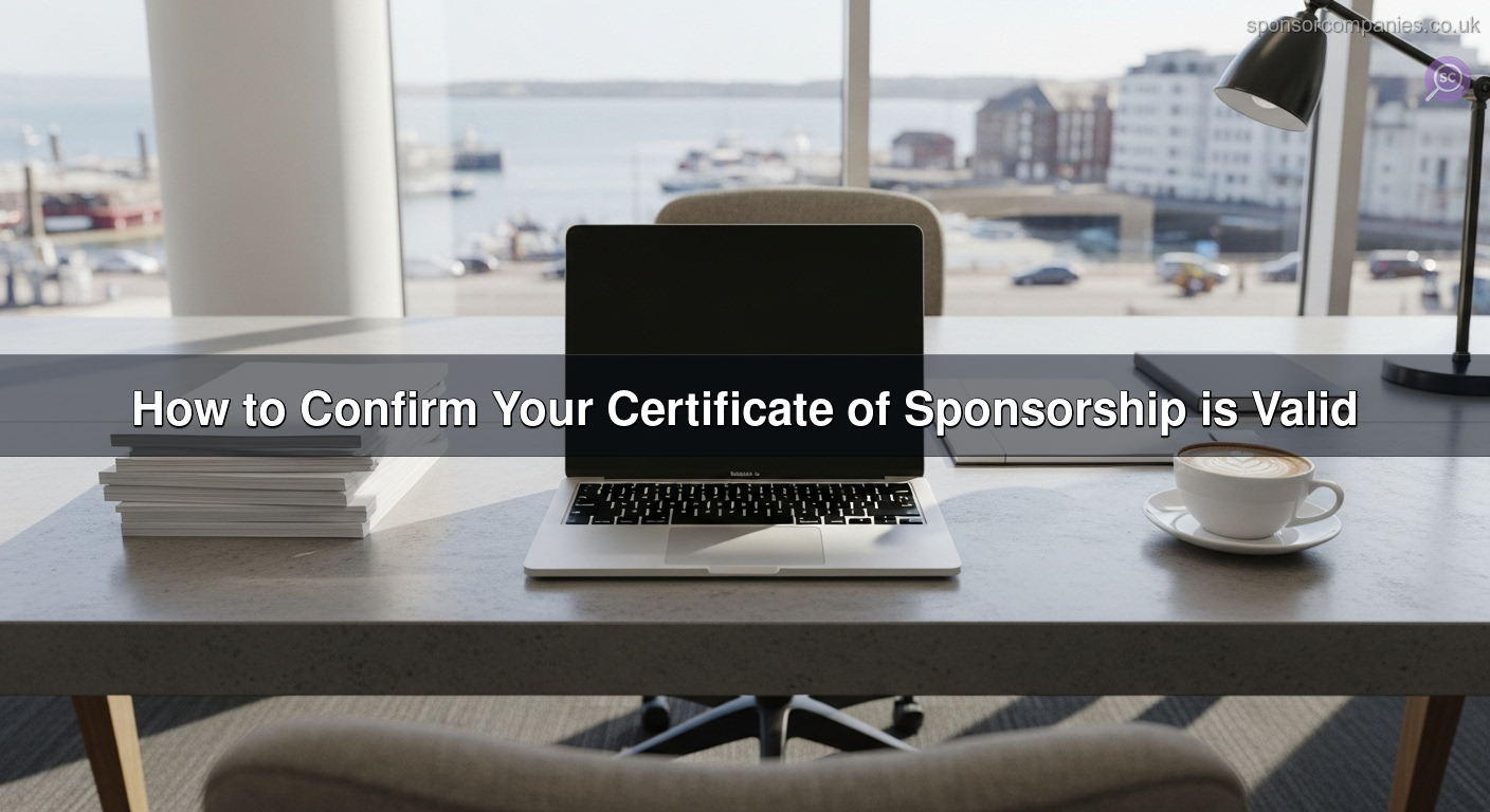 How to Confirm Your Certificate of Sponsorship is Valid