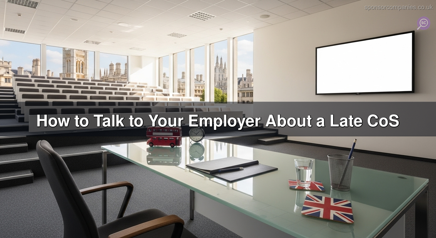 How to Talk to Your Employer About a Late CoS