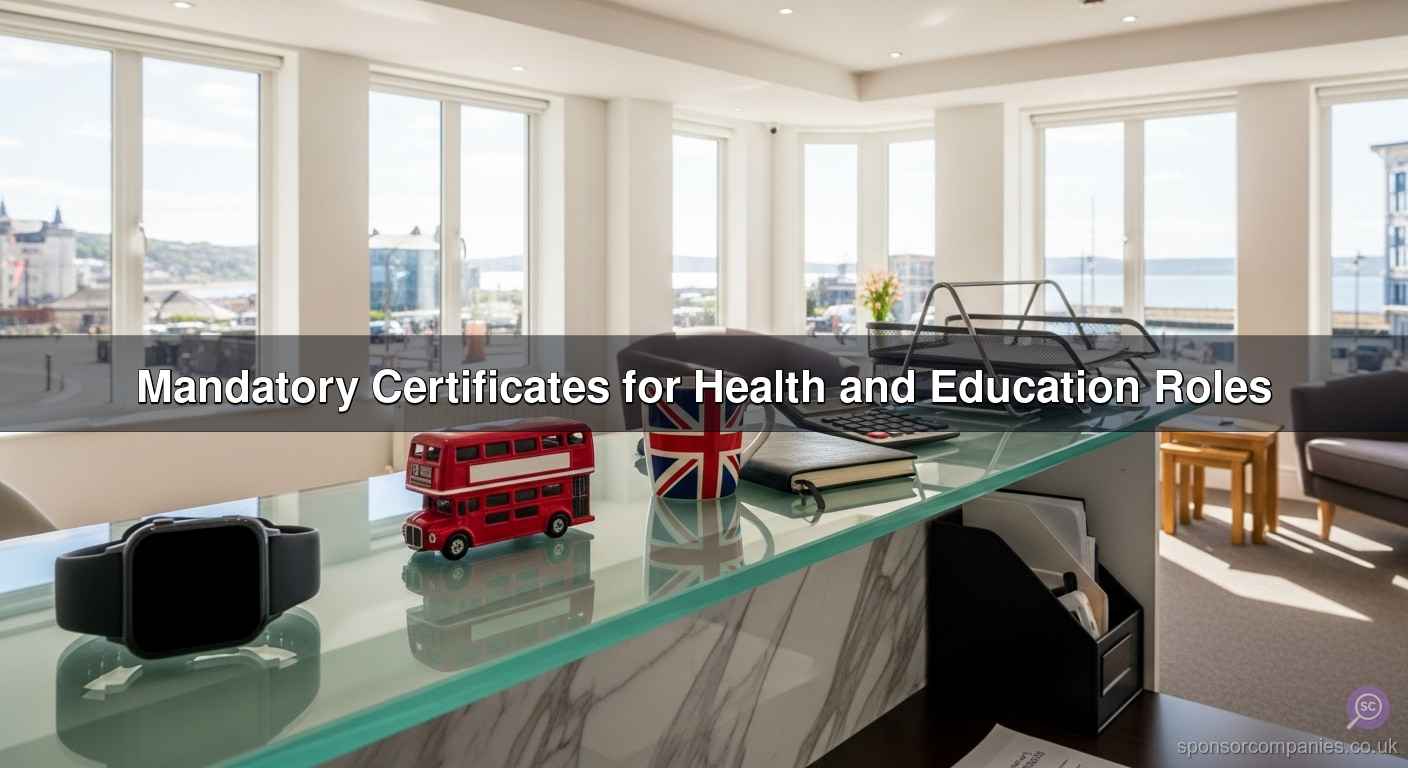 Mandatory Certificates for Health and Education Roles