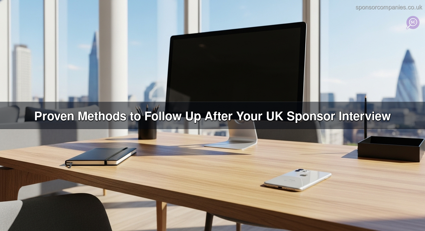 Proven Methods to Follow Up After Your UK Sponsor Interview
