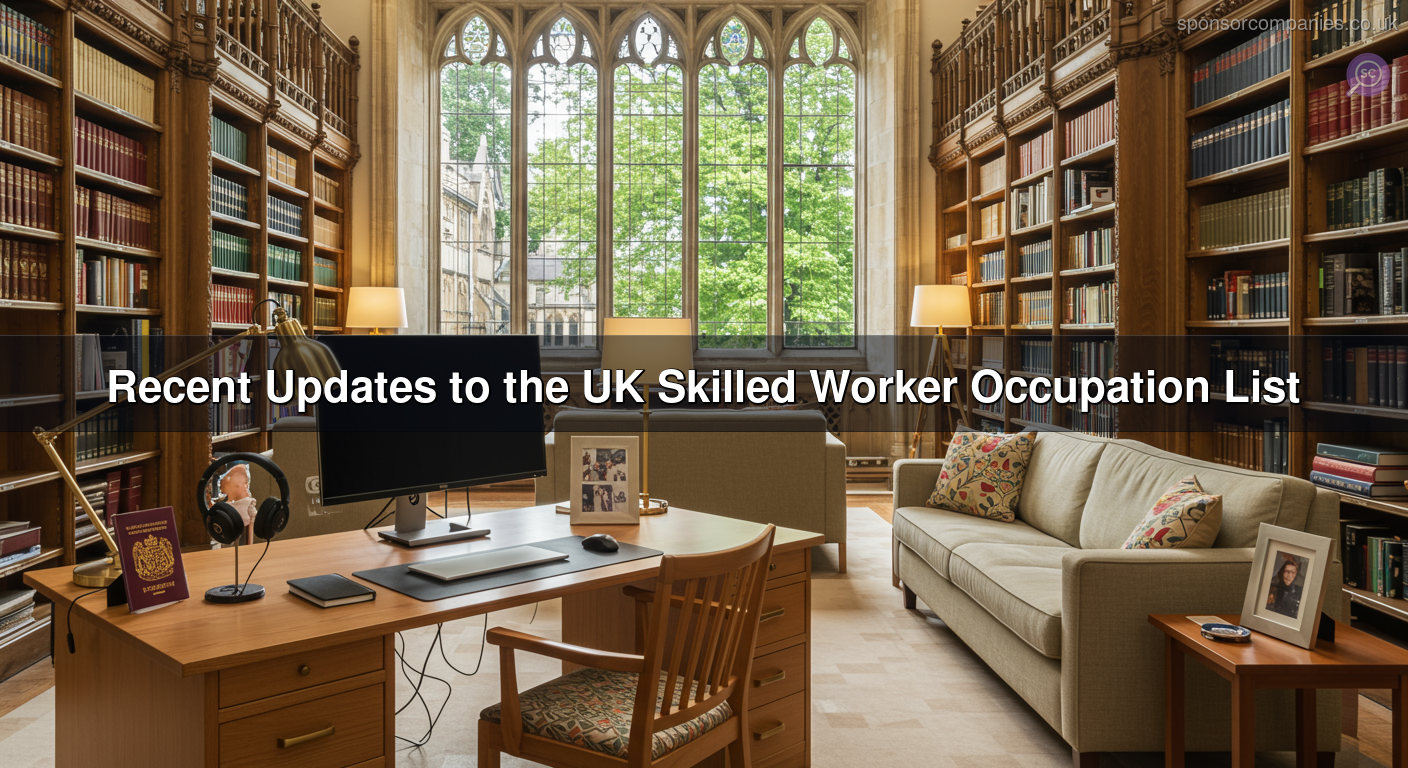 Recent Updates to the UK Skilled Worker Occupation List Recent Updates to the UK Skilled Worker Occupation List