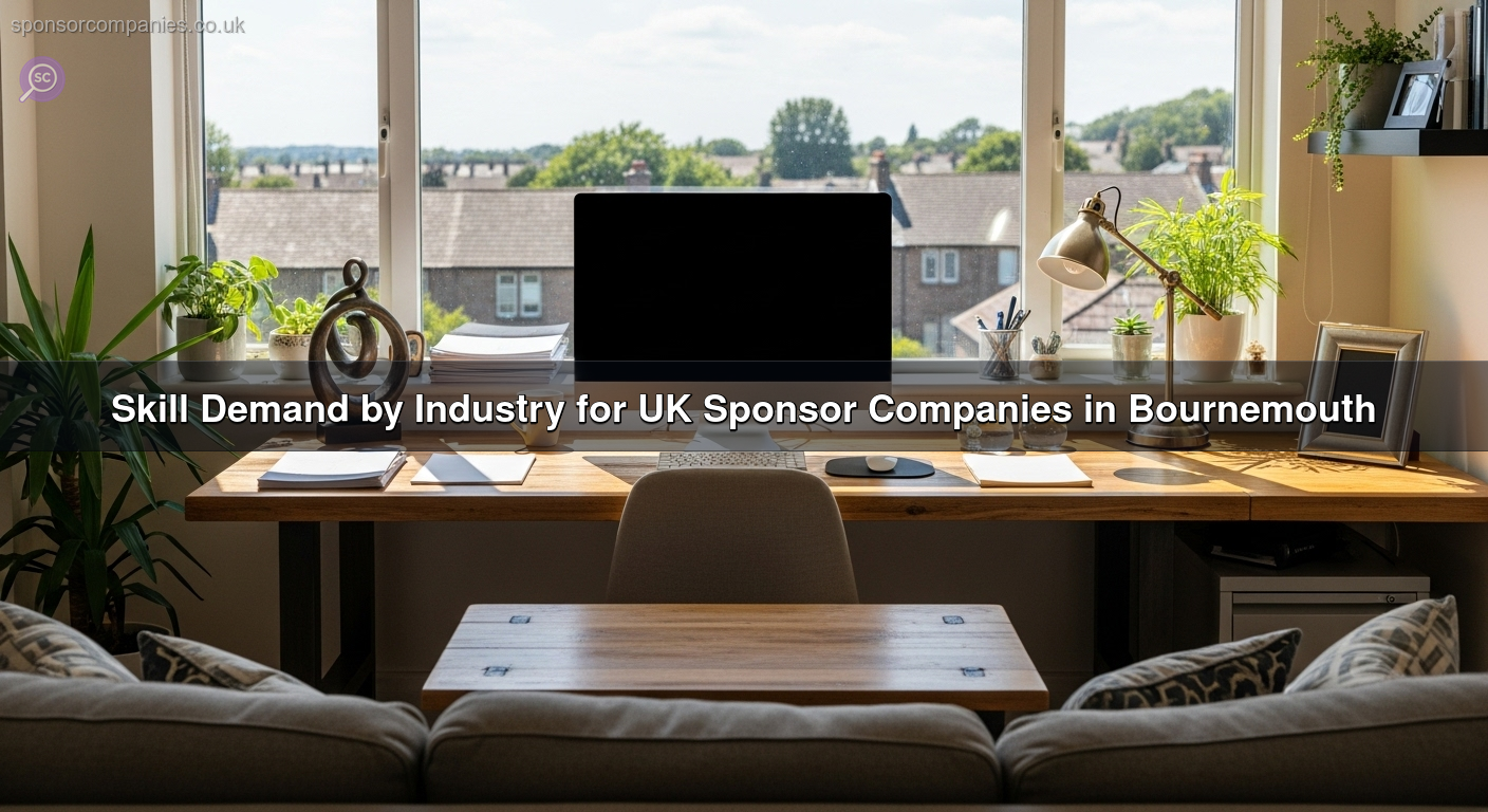 Skill Demand by Industry for UK Sponsor Companies in Bournemouth Skill Demand by Industry for UK Sponsor Companies in Bournemouth