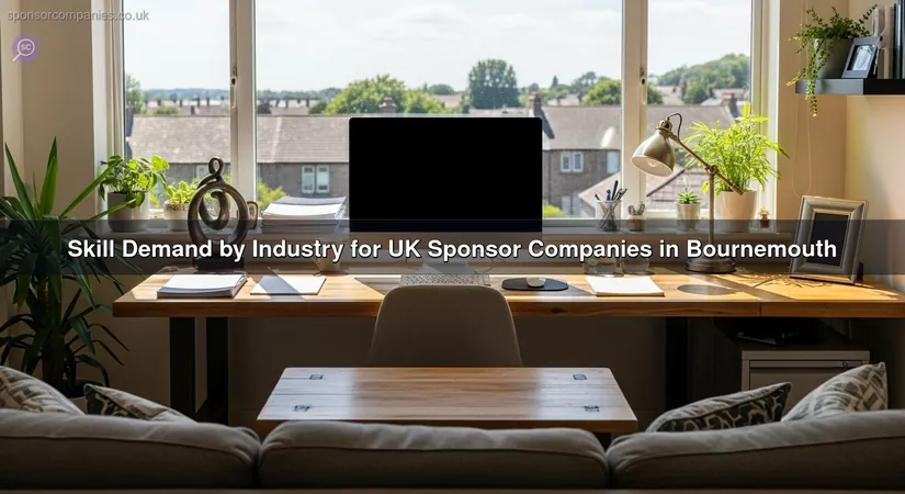 Skill Demand by Industry for UK Sponsor Companies in Bournemouth