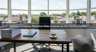 Sponsor Company Retention Rate Analysis by UK Industry Sector