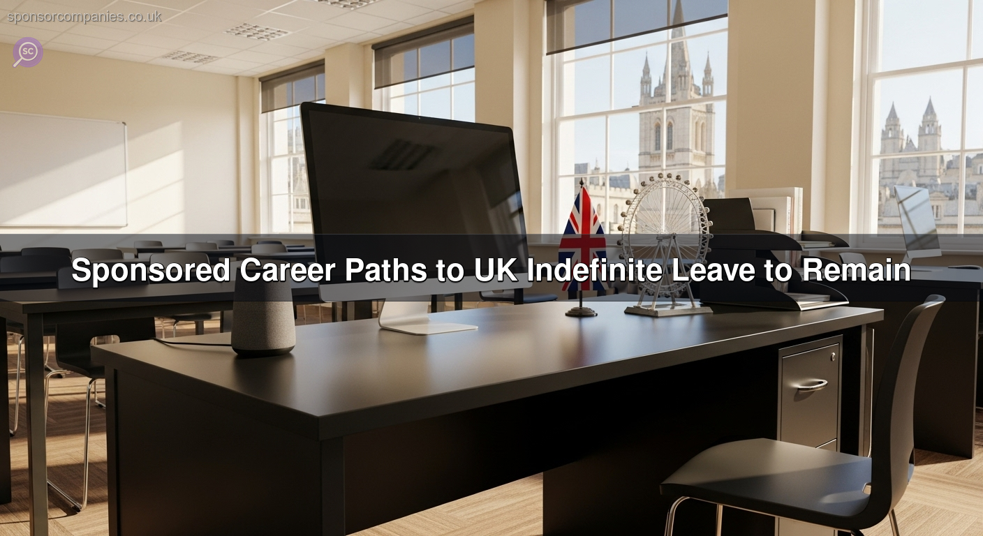 Sponsored Career Paths to UK Indefinite Leave to Remain