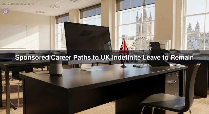 Sponsored Career Paths to UK Indefinite Leave to Remain