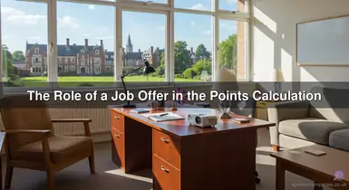 The Role of a Job Offer in the Points Calculation