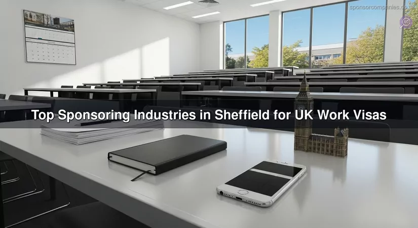 Top Sponsoring Industries in Sheffield for UK Work Visas