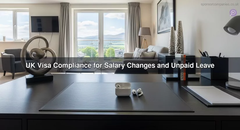 UK Visa Compliance for Salary Changes and Unpaid Leave