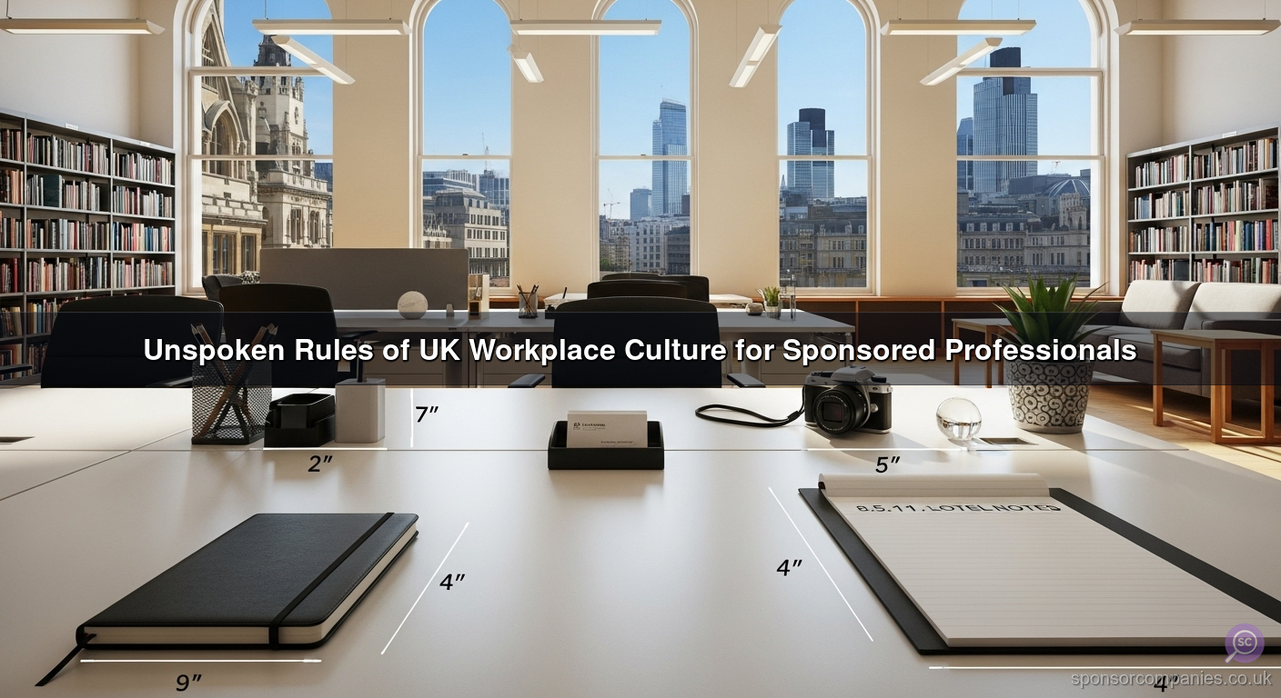 Unspoken Rules of UK Workplace Culture for Sponsored Professionals