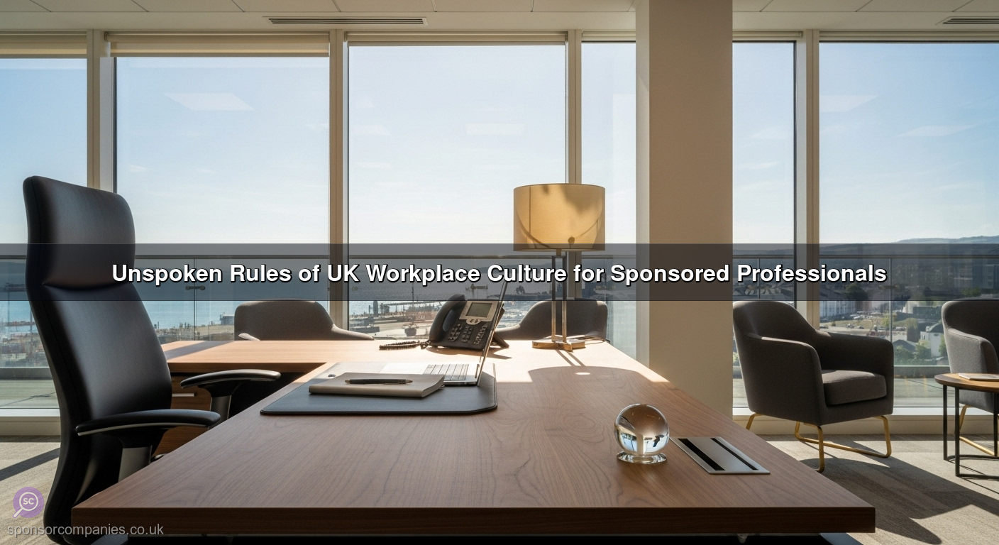 Unspoken Rules of UK Workplace Culture for Sponsored Professionals
