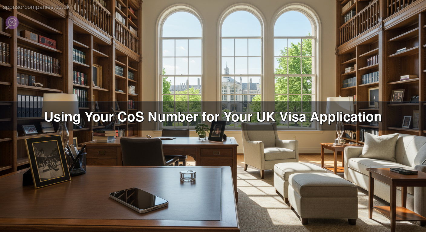 Using Your CoS Number for Your UK Visa Application