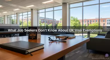 What Job Seekers Don't Know About UK Visa Exemptions