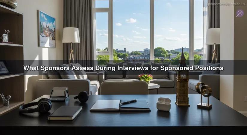 What Sponsors Assess During Interviews for Sponsored Positions